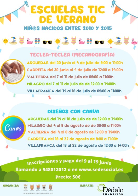 Cartel Cursos TIC Verano